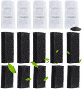 Nobleza Waterfilters voor 4L RVS Drinkfontein - Inclusief 5 Koolstoffilters en 10 Sponsfilters